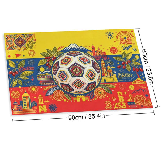 24"x35" Patriotic Flag World Cup 2026 Colombia Graphic Print Weather Resistant Home Yard Decor
