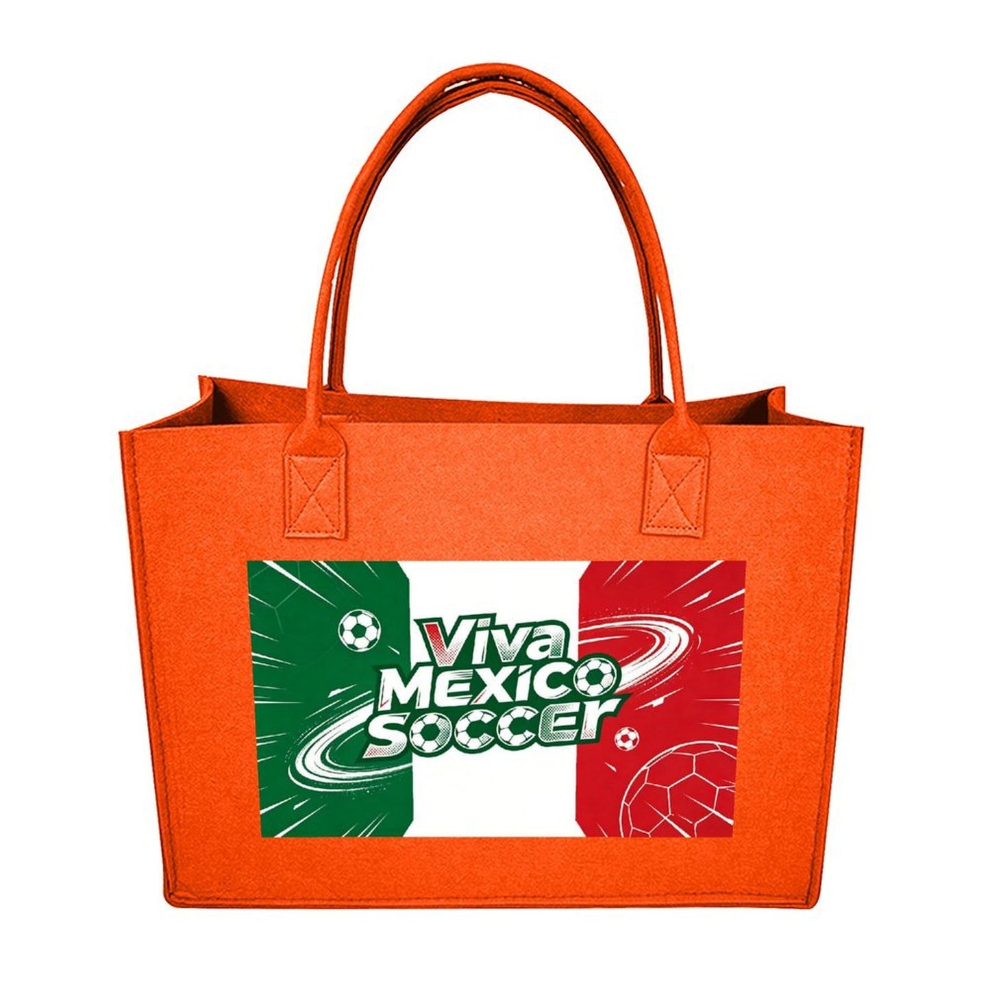 15.7"x11.8"x5.9" Eco-Friendly Felt Reusable Bag, Custom Logo & Pattern Printed Tote Bag, Multi-purpose Grocery & Travel Bag