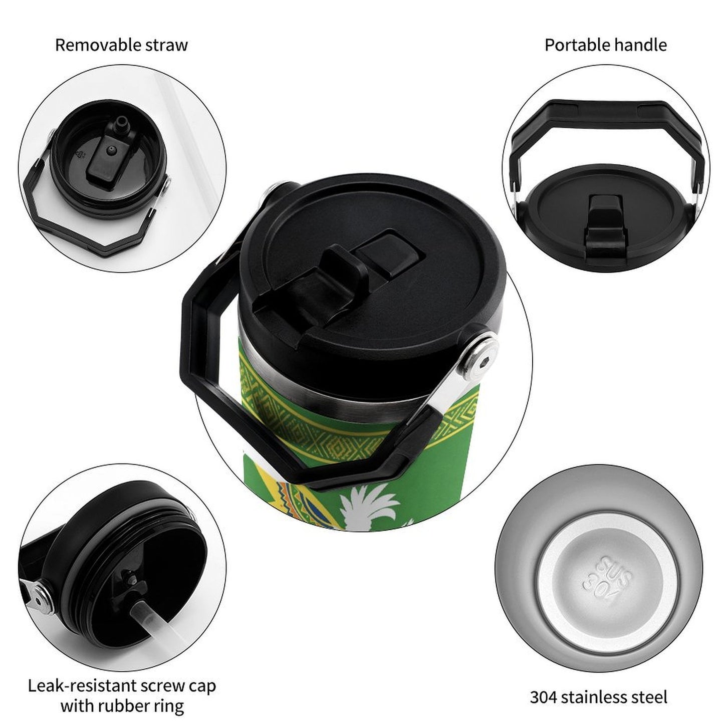 30 Oz Large Capacity Stainless Steel Car Travel Mug