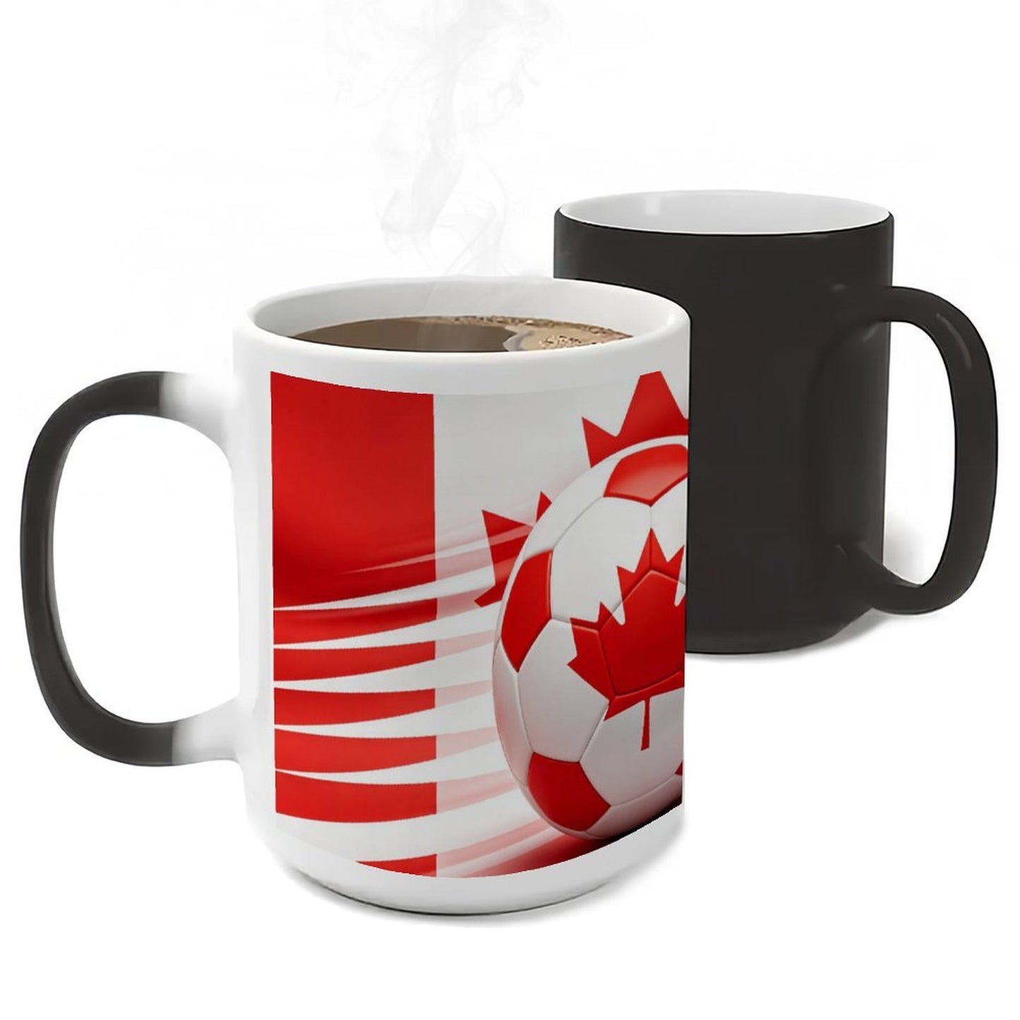 11Oz Discoloration Mug World Cup National-Canada Graphic Graphic Coffee Mug, 11oz Ceramic Daily Drink Cup