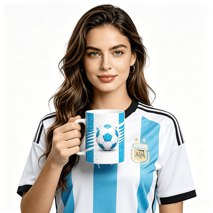 11Oz Discoloration Mug World Cup National-Agentina Graphic Graphic Coffee Mug, 11oz Ceramic Daily Drink Cup
