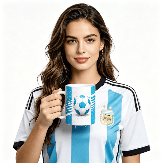 11Oz Discoloration Mug World Cup National-Agentina Graphic Graphic Coffee Mug, 11oz Ceramic Daily Drink Cup