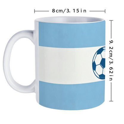 11Oz White Mug World Cup National-Agentina Graphic Coffee Mug, 11oz Ceramic Daily Drink Cup
