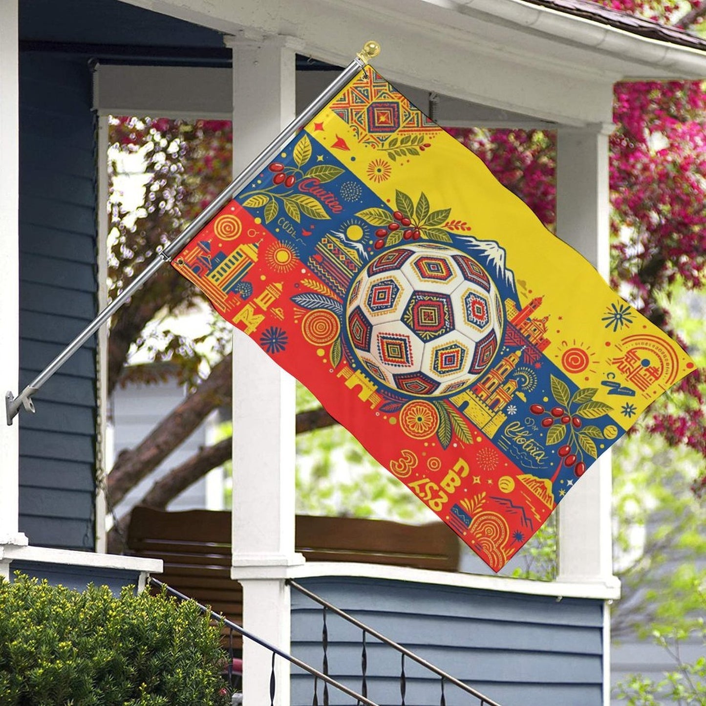 24"x35" Patriotic Flag World Cup 2026 Colombia Graphic Print Weather Resistant Home Yard Decor