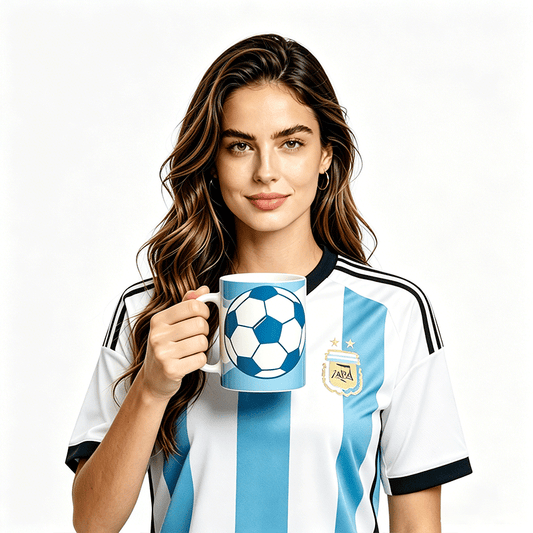 11Oz White Mug World Cup National-Agentina Graphic Coffee Mug, 11oz Ceramic Daily Drink Cup