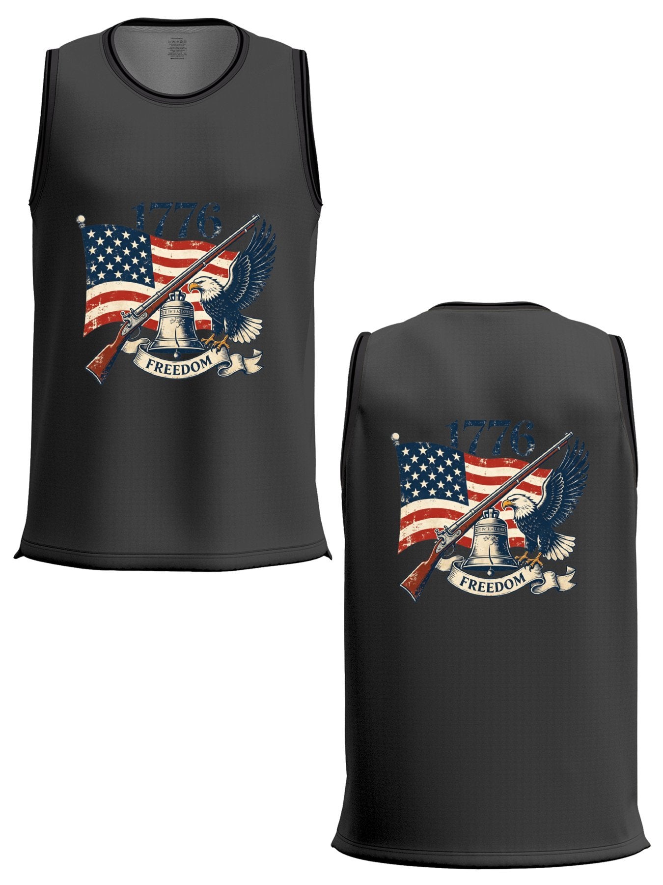 Custom Adult Basketball Jersey Personalized Print Basketball Top, USA 250th. Veteran Graphic