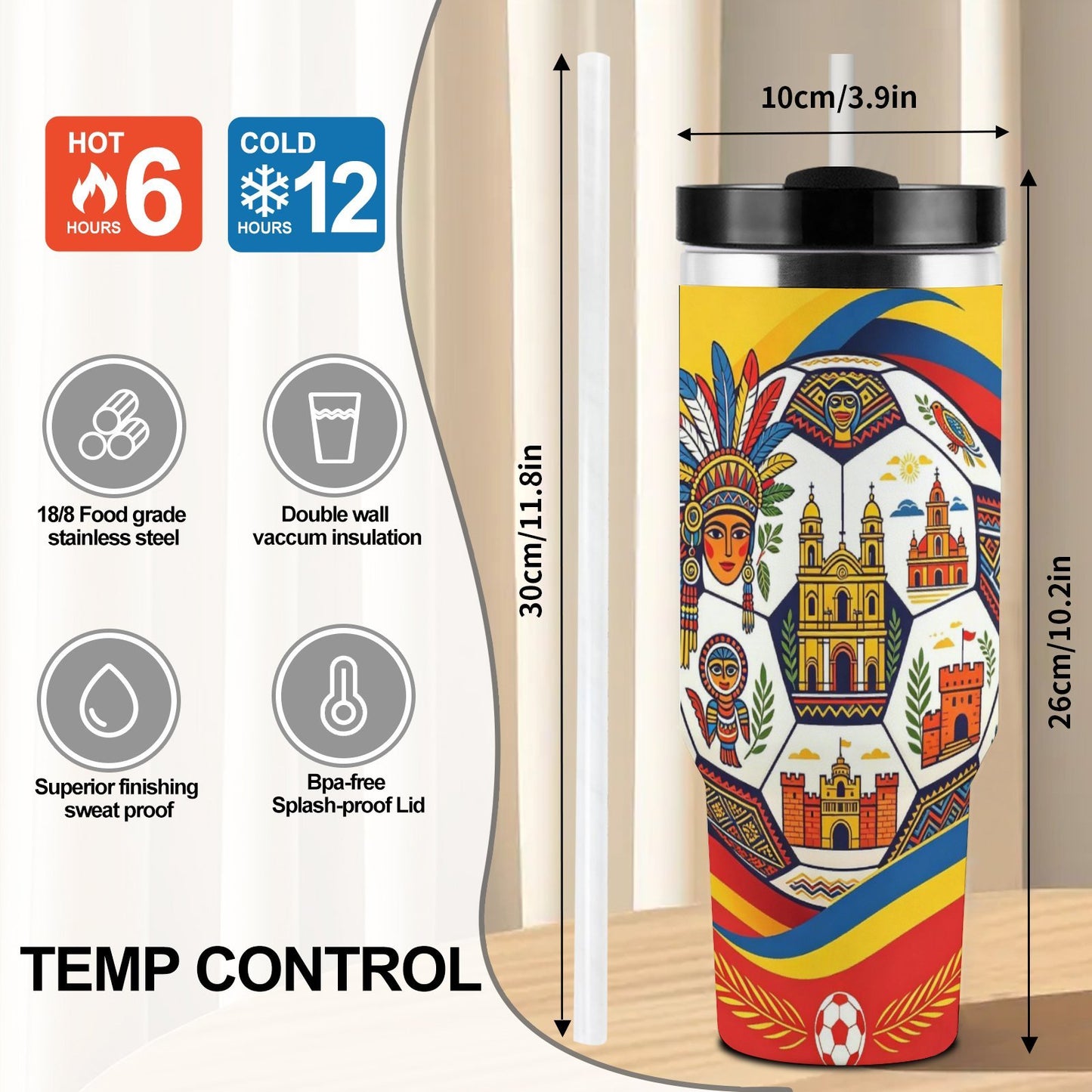 40Oz Large Capacity Stainless Steel Car Travel Mug