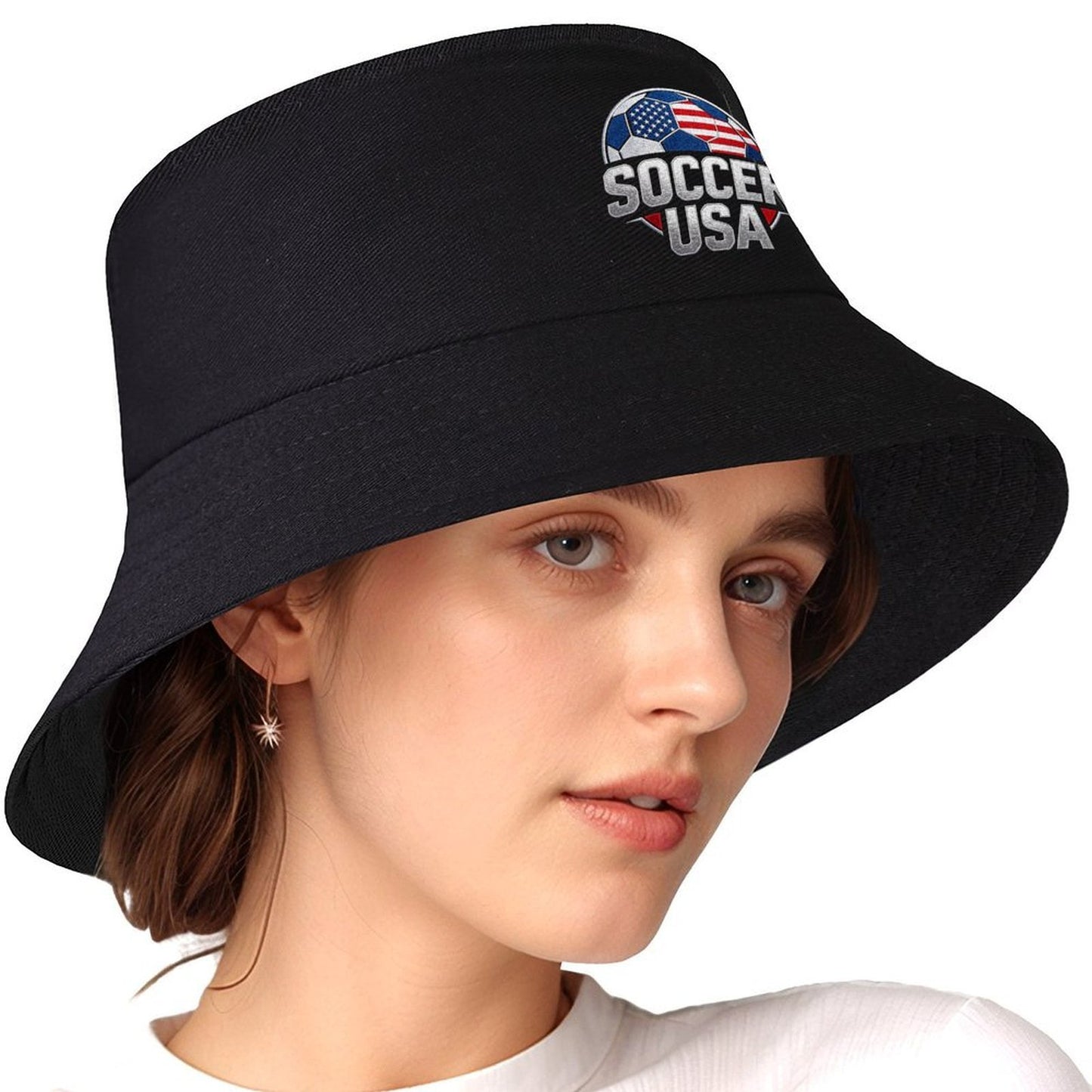 Men Women Custom Bucket Hat, Retro Printed Fisherman Cap, Breathable Sun Hat for Travel & Campin