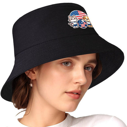 Men Women Custom Bucket Hat, Retro Printed Fisherman Cap, Breathable Sun Hat for Travel & Campin