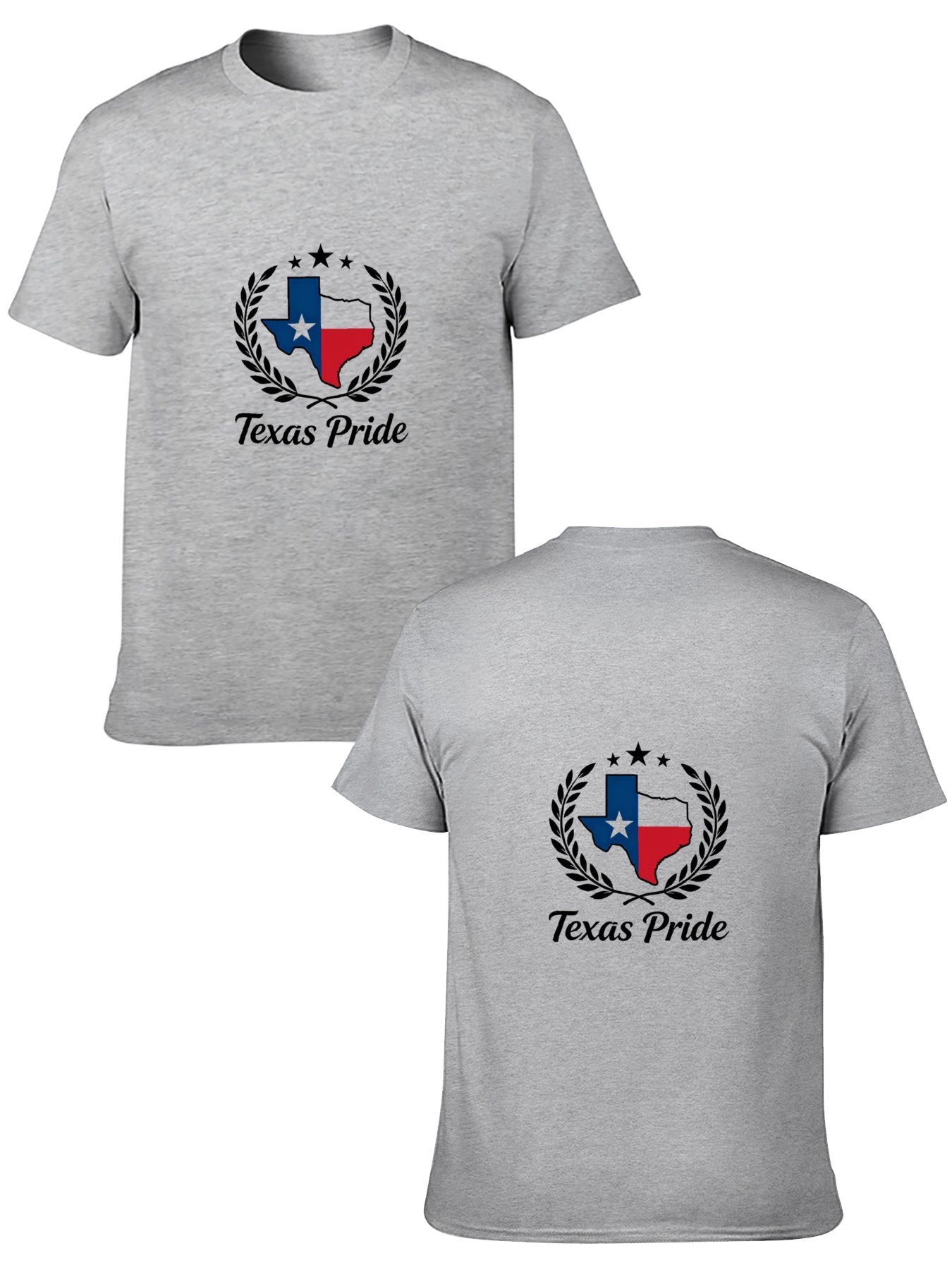 180g Pure Cotton Men's and Women's Texas State Pride Graphic T-Shirt, USA Casual Cotton Tee