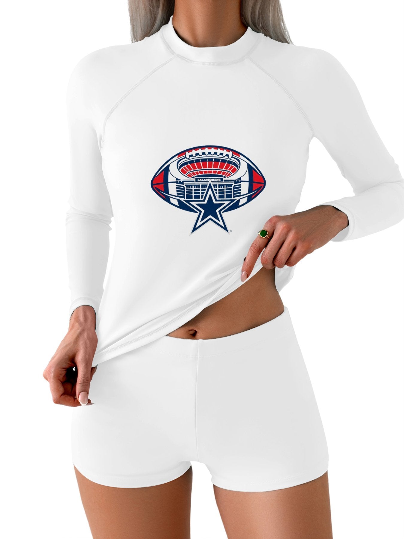 Printed Surf Wear Set, USA 250th. Family Legacy Graphic Customize Comfort Stretchy Bathing Suit for Ladies Outdoor Water Sports