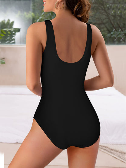 Unique "Cat Lady" Graphic One Piece Swimsuit, Trendy Outfit for Beach Pool & Vacation