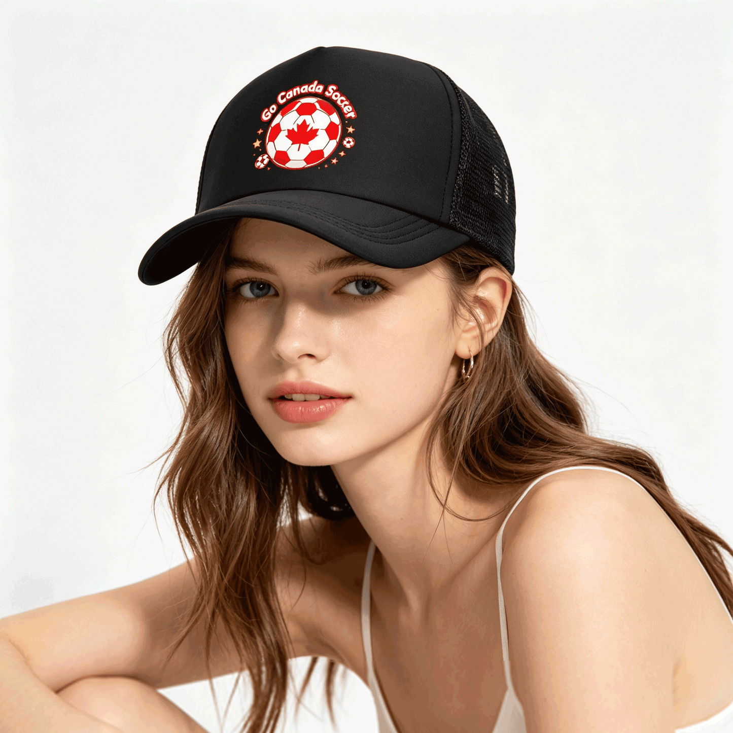 Personalized Graphic Mesh Trucker Hat Custom Logo Mesh Baseball Cap Adjustable for Men Women