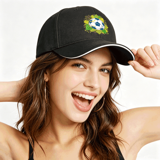Custom Print Fashion Sandwich Brim Dad Hat Unisex Custom Printed Headwear