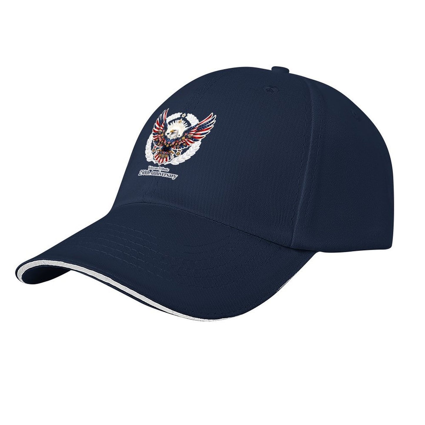 Custom Print Fashion Sandwich Brim Dad Hat Unisex Custom Printed Headwear