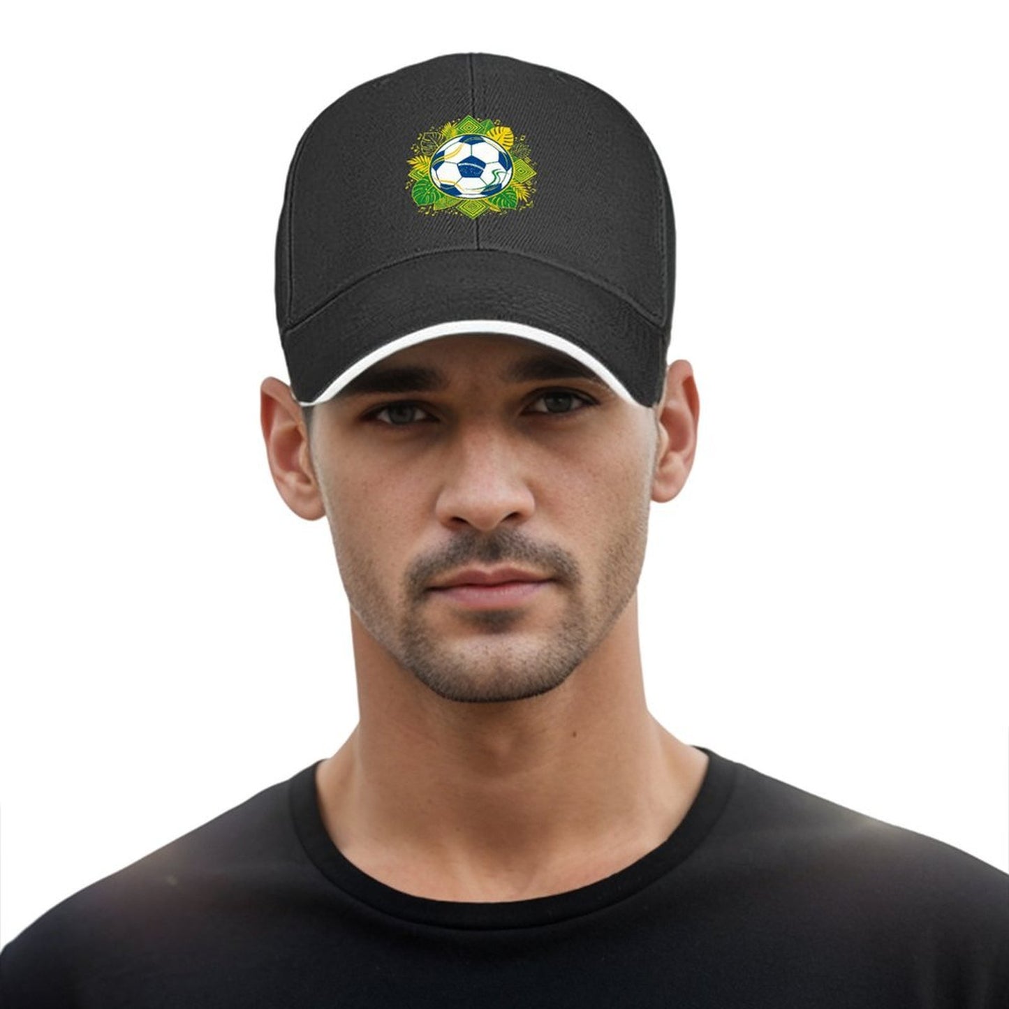 Custom Print Fashion Sandwich Brim Dad Hat Unisex Custom Printed Headwear