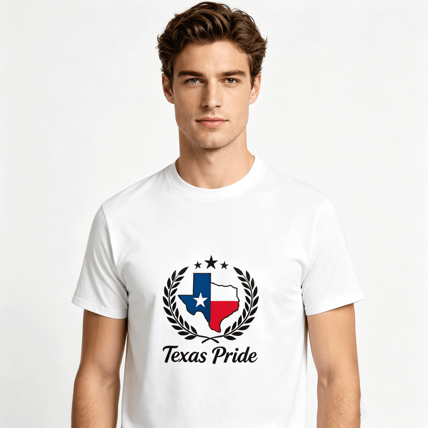 180g Pure Cotton Men's and Women's Texas State Pride Graphic T-Shirt, USA Casual Cotton Tee