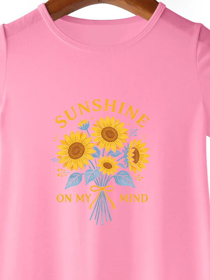 Funny Graphic Girls' Dress, Soft Breathable Fabric, Perfect Birthday Gift for Little Girls