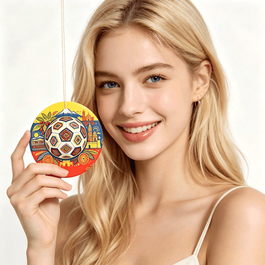 World Cup 2026 Custom Circular Pendant Necklace, One Size Fashion Accessory