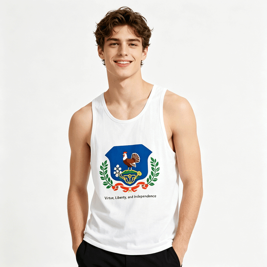 Men's State Pride Tank Top, Patriotic Casual Cotton Sleeeveless Tee for Daily Wear