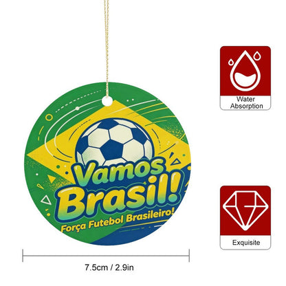 World Cup 2026 Custom Circular Pendant Necklace, One Size Fashion Accessory
