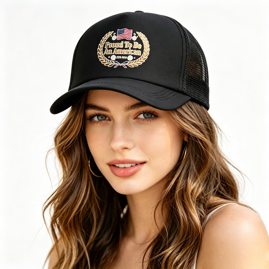 Personalized Graphic Mesh Trucker Hat Custom Logo Mesh Baseball Cap Adjustable for Men Women