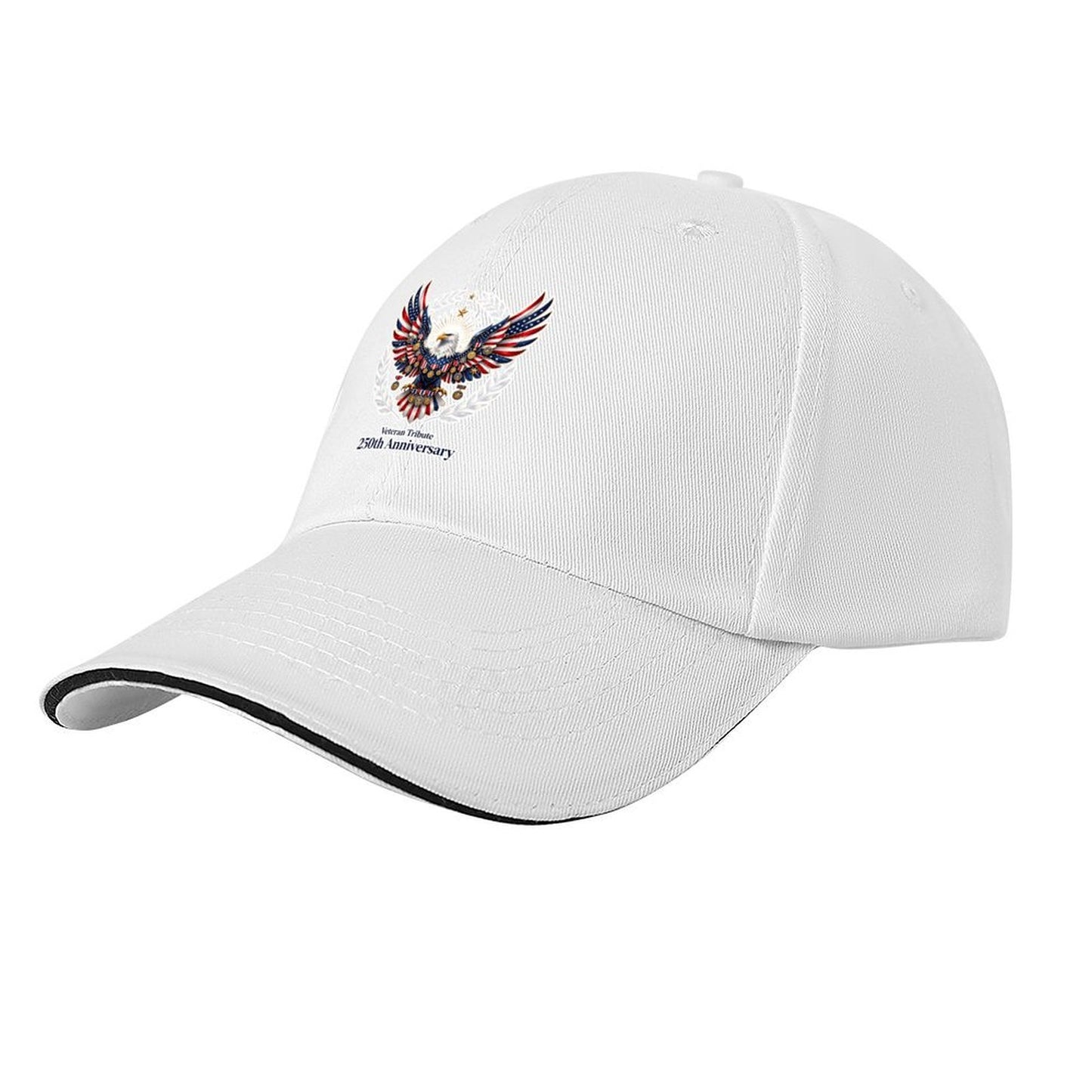 Custom Print Fashion Sandwich Brim Dad Hat Unisex Custom Printed Headwear