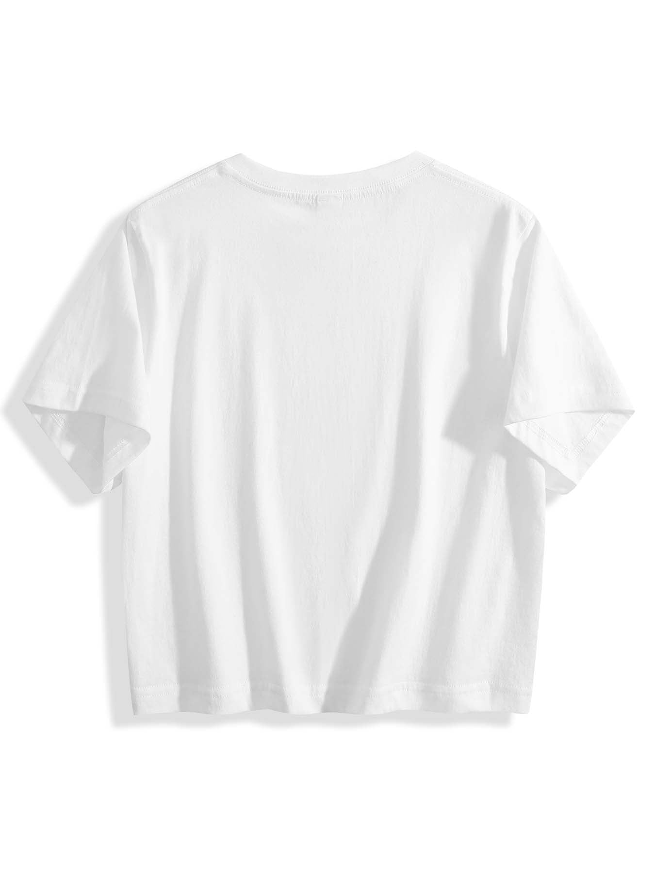 180g Pure Cotton Women's World Cup City "HollyWood" Graphic T-Shirt,  Casual Cotton Tee for Daily Wear