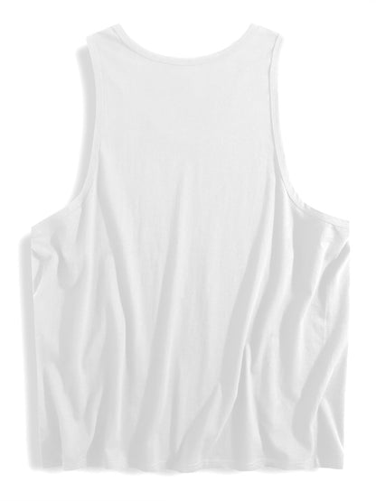 Men's USA 250th. Liberty Tank Top, Patriotic Casual Cotton Sleeveless Tee for Daily Wear