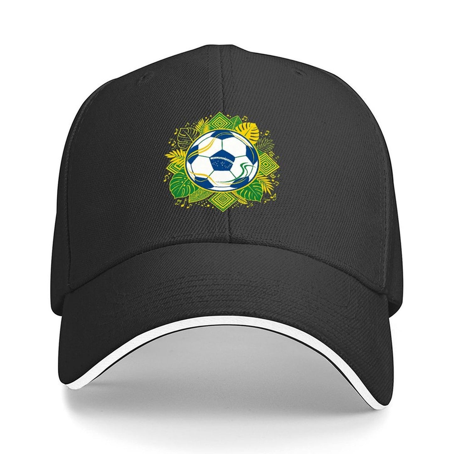 Custom Print Fashion Sandwich Brim Dad Hat Unisex Custom Printed Headwear