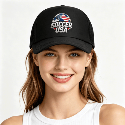 Personalized Graphic Mesh Trucker Hat Custom Logo Mesh Baseball Cap Adjustable for Men Women
