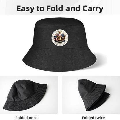 Men Women Custom Bucket Hat, Retro Printed Fisherman Cap, Breathable Sun Hat for Travel & Campin