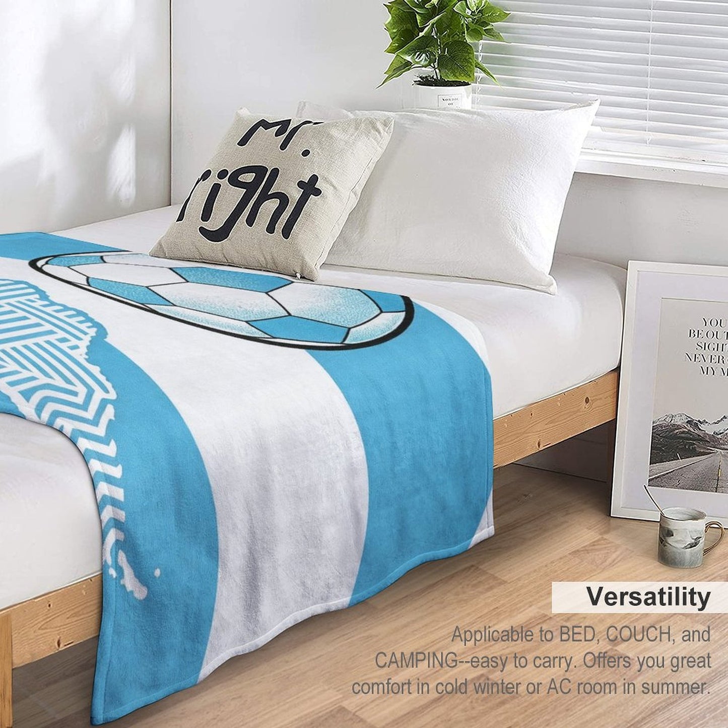 30" x 40" Polyester Blanket World Cup  Argentina Graphic Blanket for Sofa & Relaxation