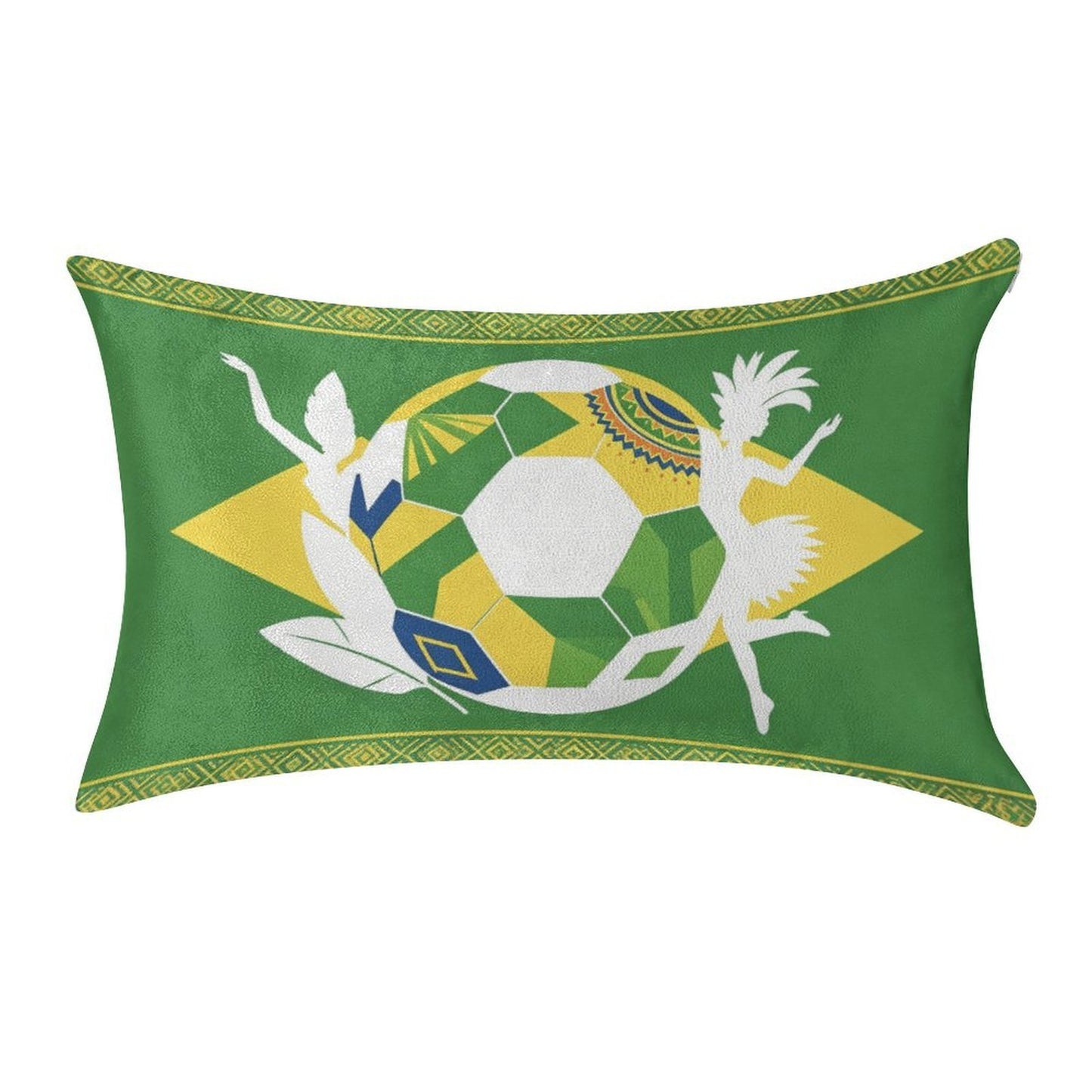 12"x20" Golden Velvet Pillowcase , World Cup Graphic Pillowcase with Unique design, Perfect for Bedroom, Dorm and a Nice Gift