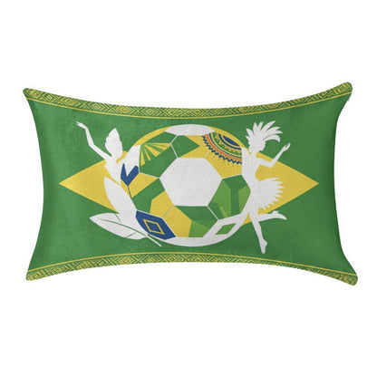 12"x20" Golden Velvet Pillowcase , World Cup Graphic Pillowcase with Unique design, Perfect for Bedroom, Dorm and a Nice Gift