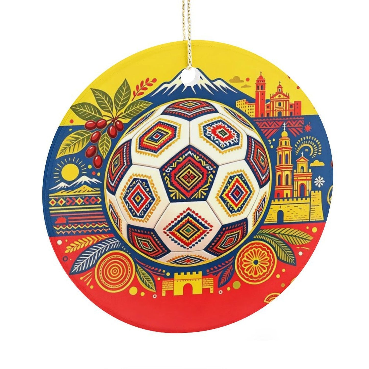 World Cup 2026 Custom Circular Pendant Necklace, One Size Fashion Accessory