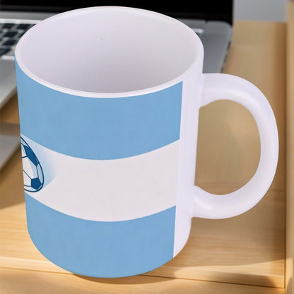11Oz White Mug World Cup National-Agentina Graphic Coffee Mug, 11oz Ceramic Daily Drink Cup