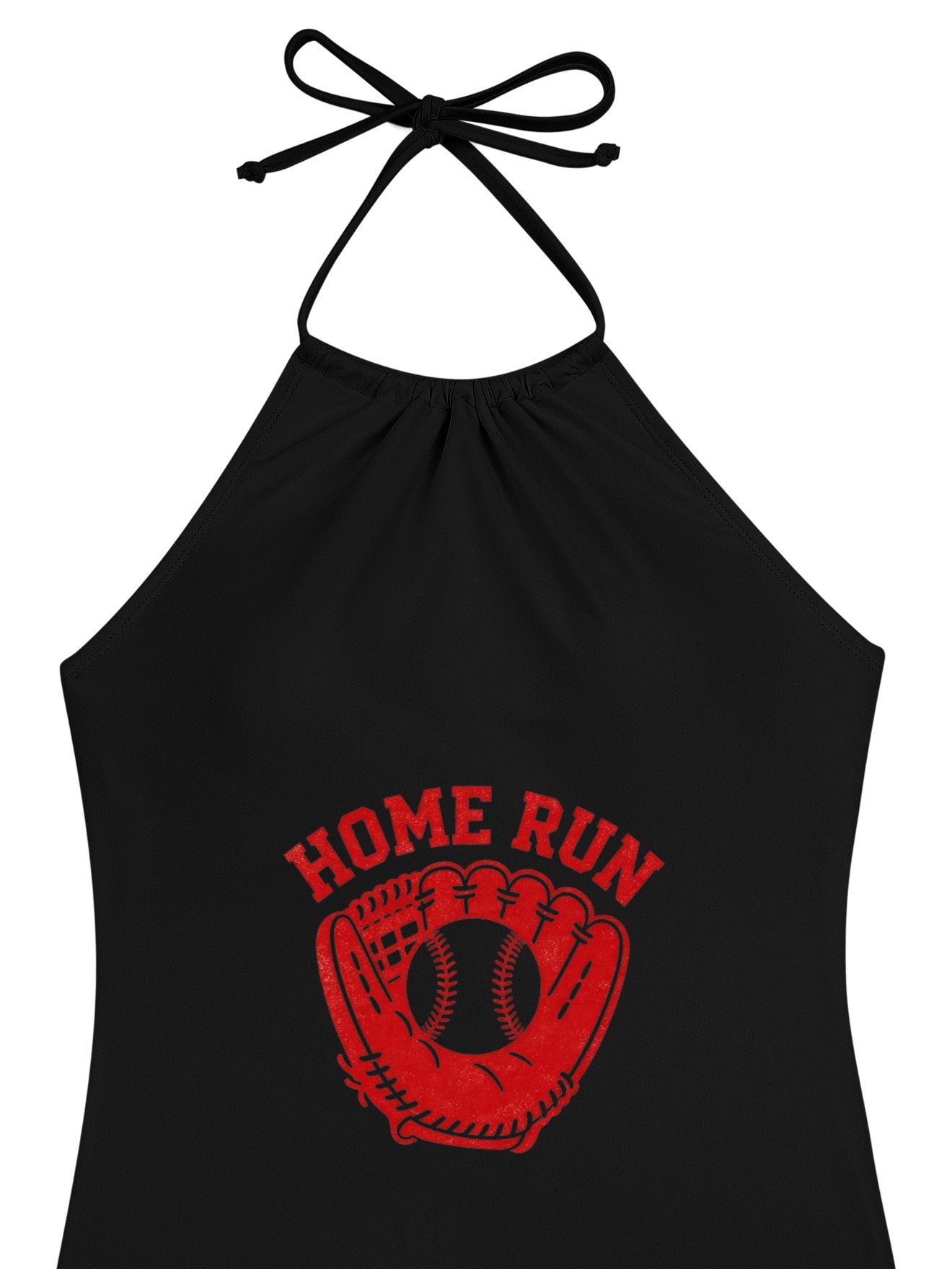 "Home Run" Graphic Swimsuit Set, Women's Two Piece Bathing Suit for Beach & Vacation