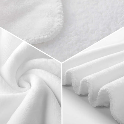 30"x 40" 280gsm Flannel + 220gsm Sherpa Fleece Blanket World Cup"GO USA SOCCER" Graphic Blanket, Soft Cover for Daily Use