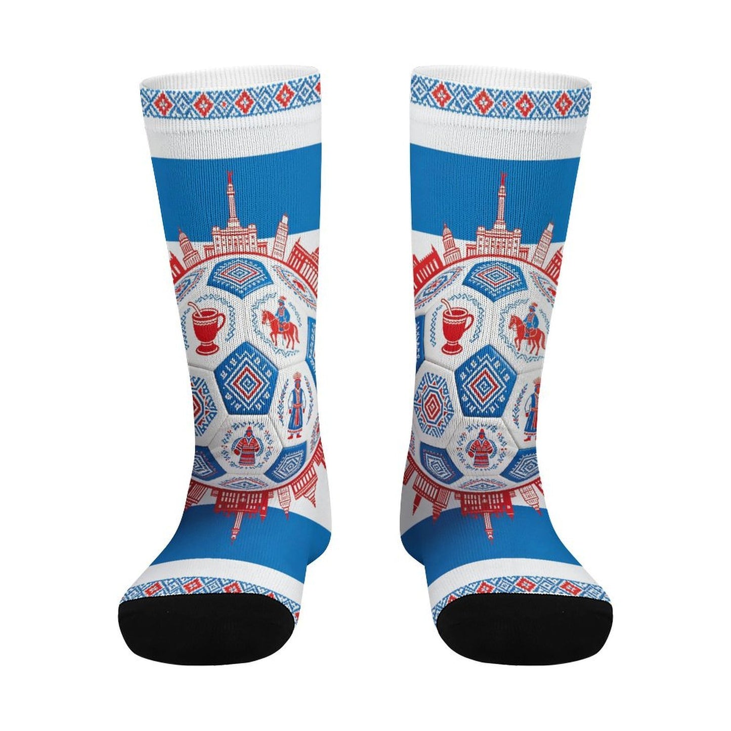 Boys & Girls Full Graphic Printed Socks ,World Cup 2026 Uruguay Graphic, Stretchy Casual Socks for Children