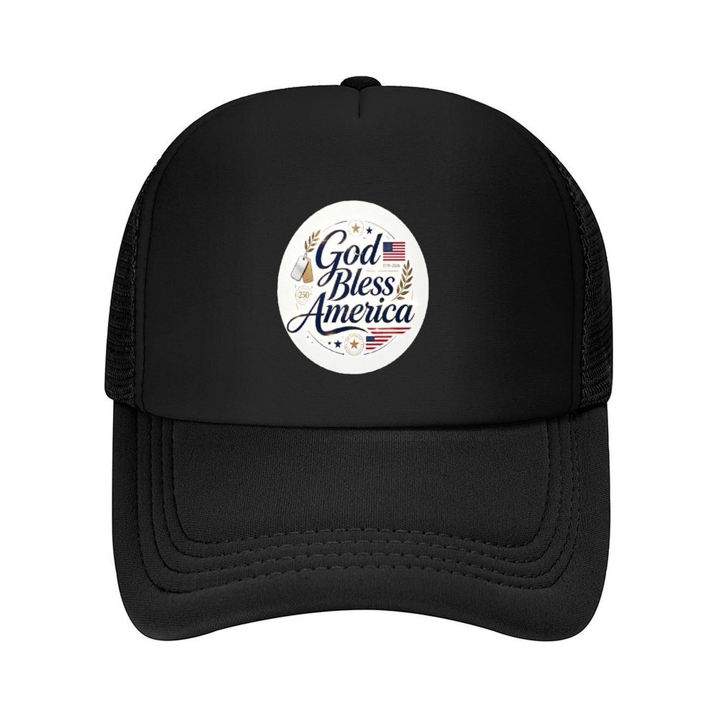 Custom Logo Breathable Mesh Baseball Cap Adjustable Snapback Hat for Men Daily Use