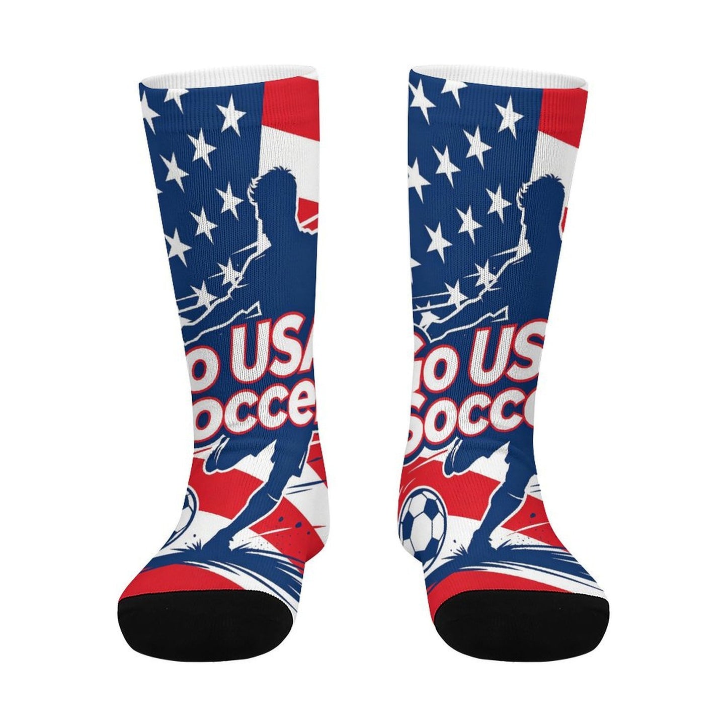 Boys & Girls Full Graphic Printed Socks ,World Cup 2026 USA Graphic, Stretchy Casual Socks for Children