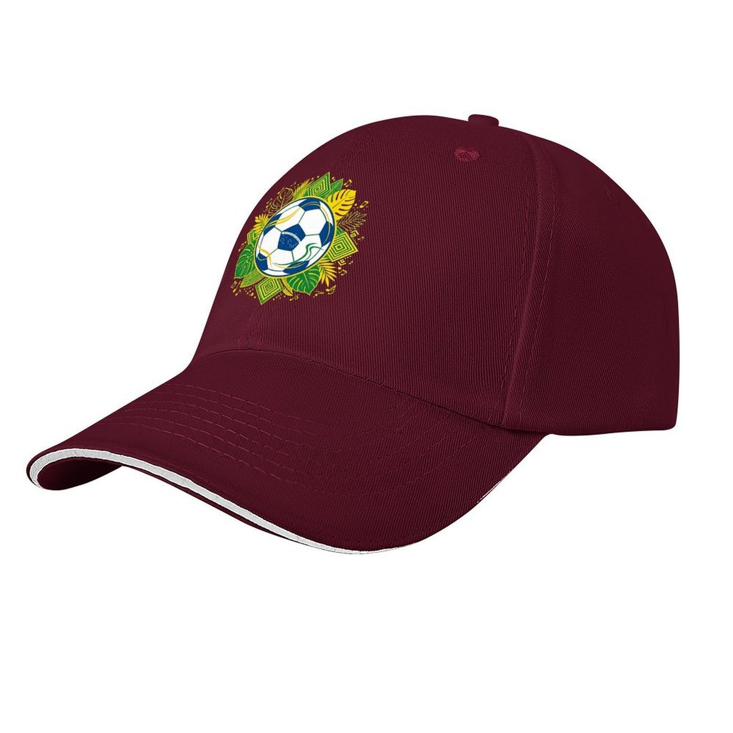 Custom Print Fashion Sandwich Brim Dad Hat Unisex Custom Printed Headwear