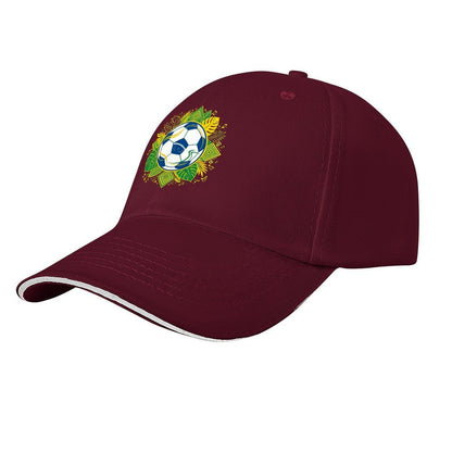 Custom Print Fashion Sandwich Brim Dad Hat Unisex Custom Printed Headwear
