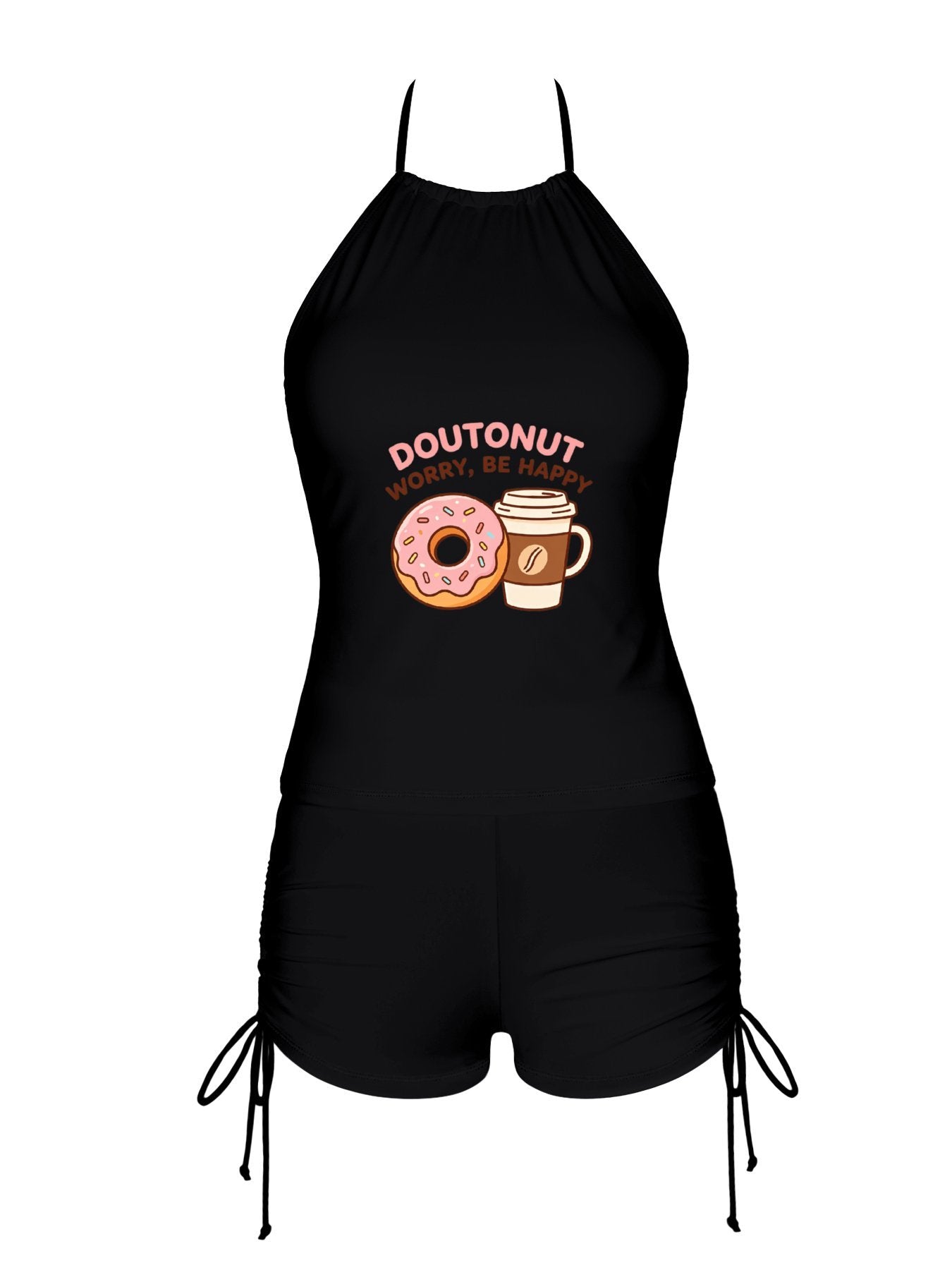 Cute Graphic Swimsuit Set, Women's Two Piece Bathing Suit for Beach & Vacation