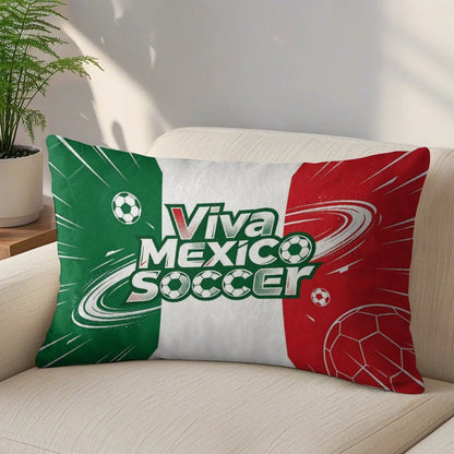 12"x20" Golden Velvet Pillowcase , World Cup Graphic Pillowcase with Unique design, Perfect for Bedroom, Dorm and a Nice Gift