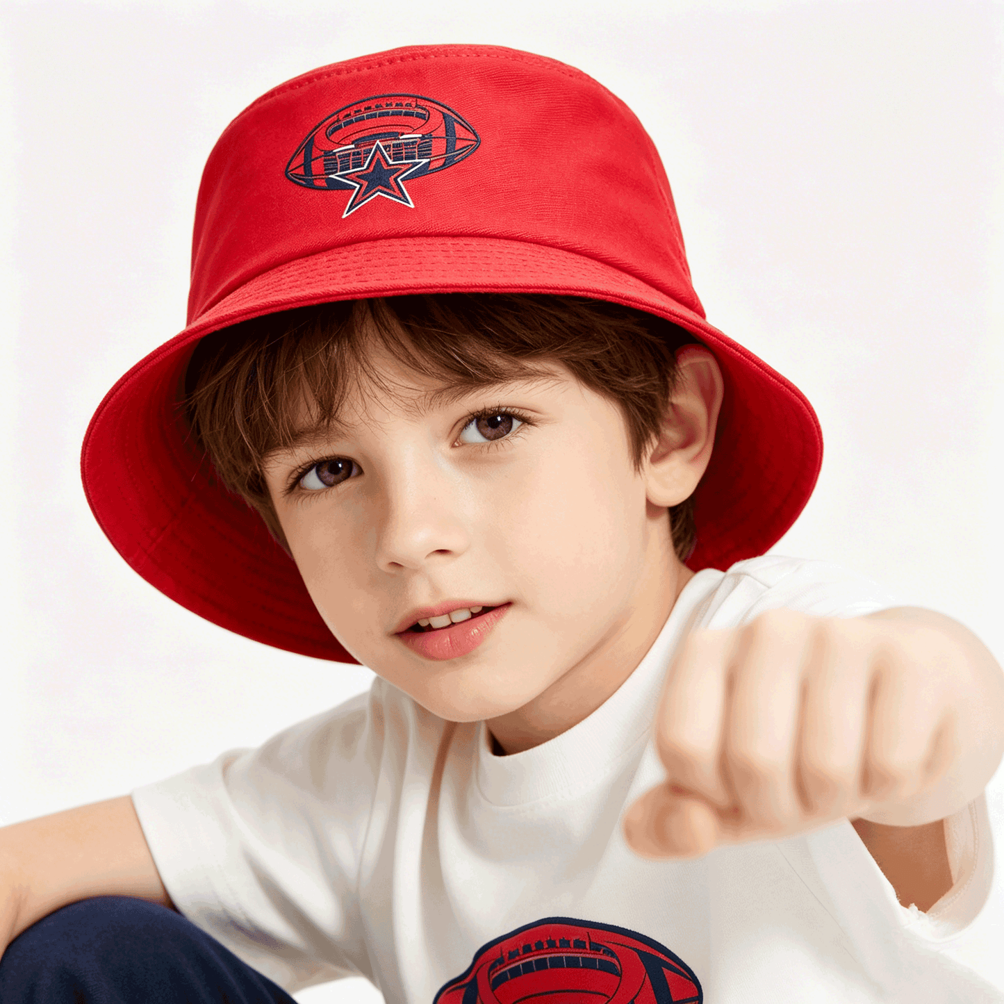 Children Fisherman Hat Unisex Casual Soft Hat for Little Kids Outdoor Activity Custom Graphic