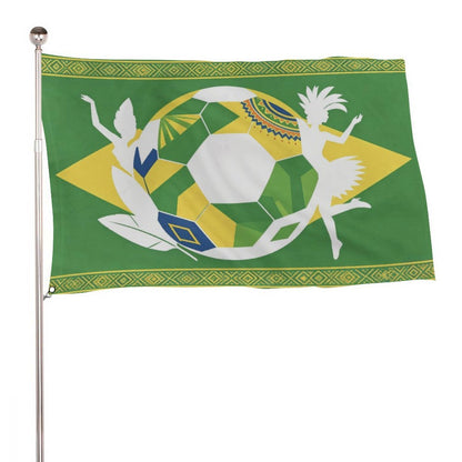 24"x35" Patriotic Flag World Cup 2026 Brazil Graphic Print Weather Resistant Home Yard Decor