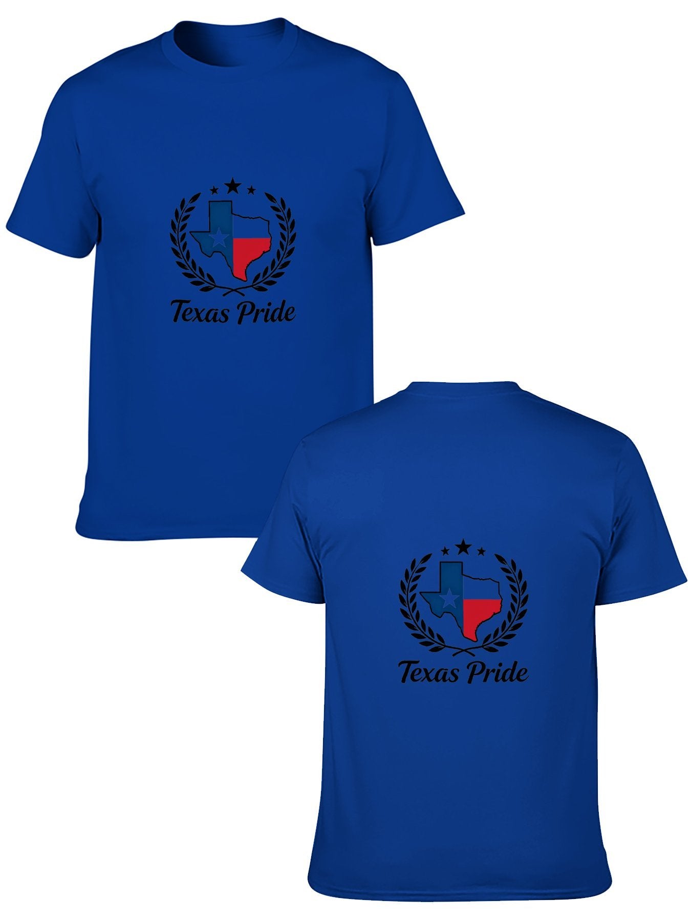180g Pure Cotton Men's and Women's Texas State Pride Graphic T-Shirt, USA Casual Cotton Tee