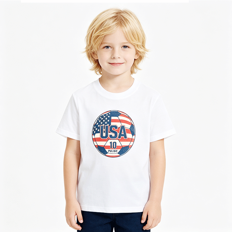 Kids Cute Graphic Cotton T-Shirt, Boys Girls Casual Short Sleeve Tee
